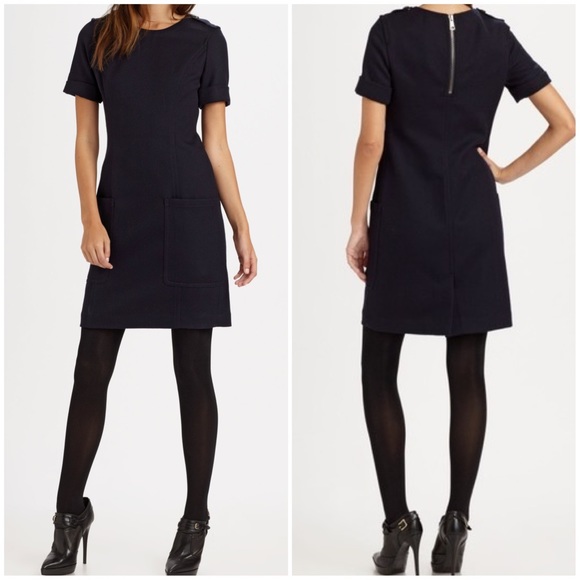 Burberry Brit Wool Twill Shift Dress